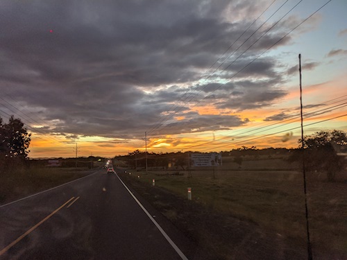 driving-sunset